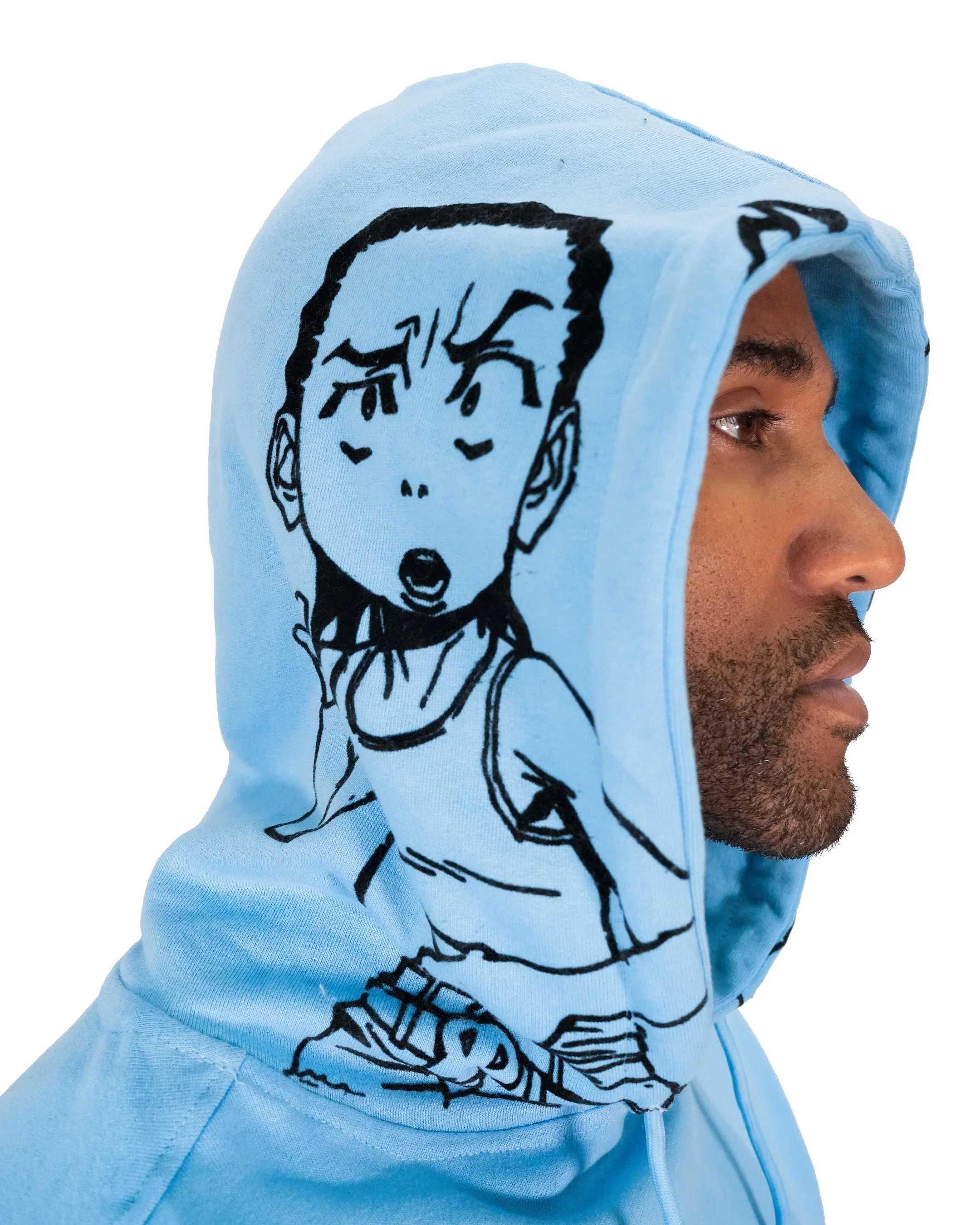 deKryptic x The Boondocks - Gold Winners Outline Blue Hoodie - Image 6