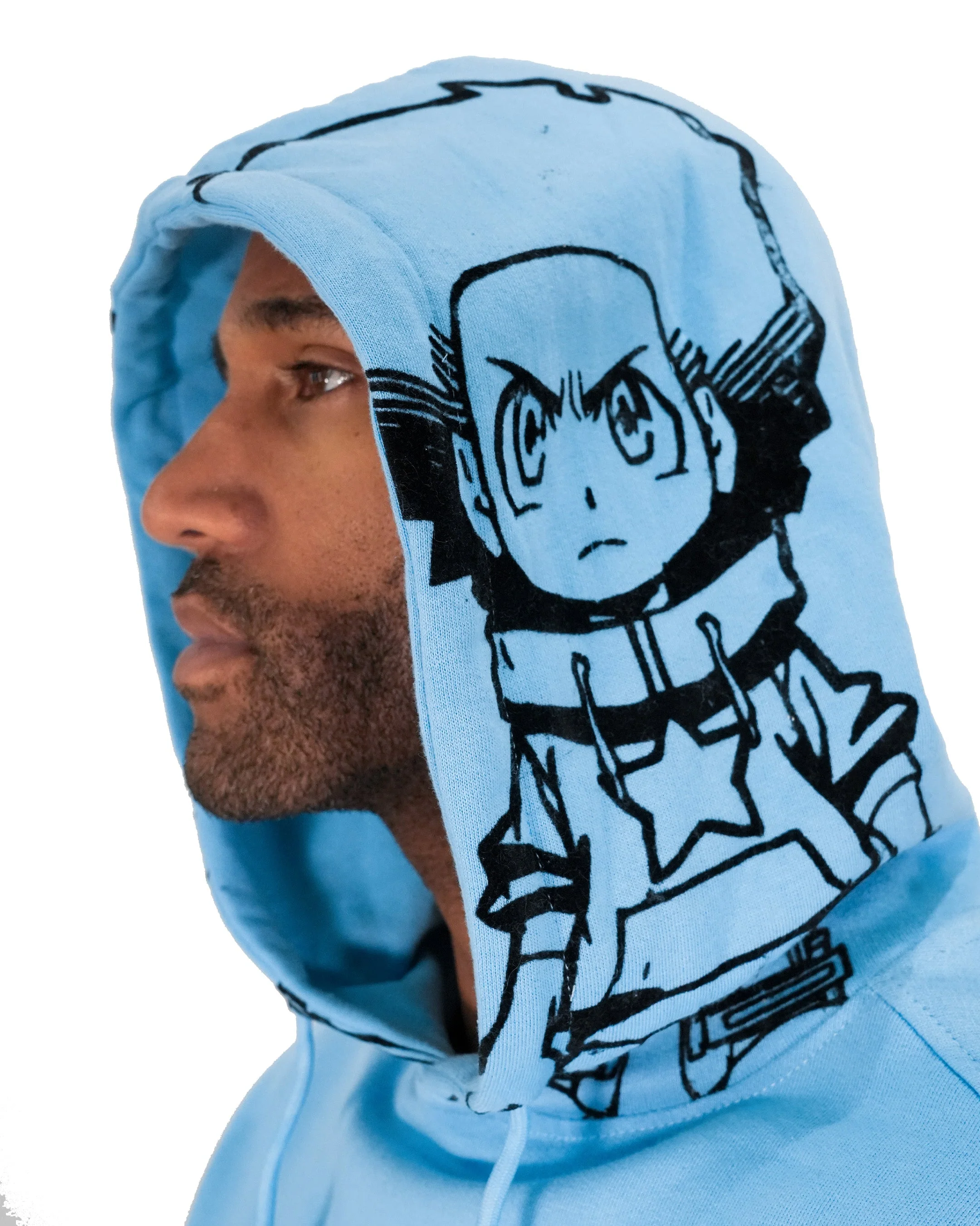 deKryptic x The Boondocks - Gold Winners Outline Blue Hoodie - Image 8