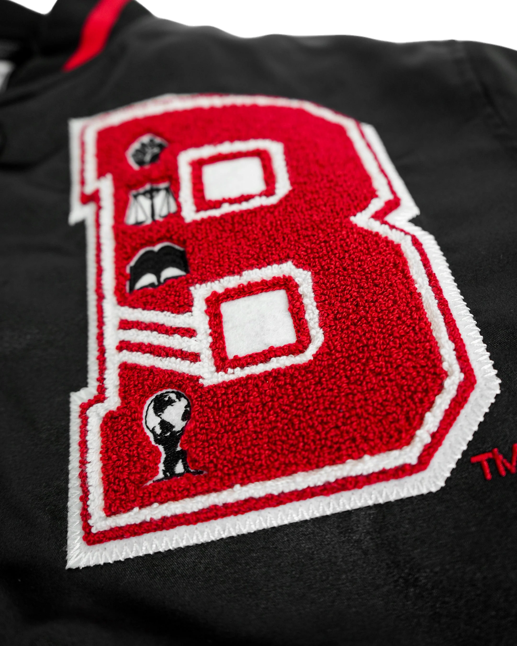 The Boondocks - Olympians Black Varsity Satin Jacket - Image 6