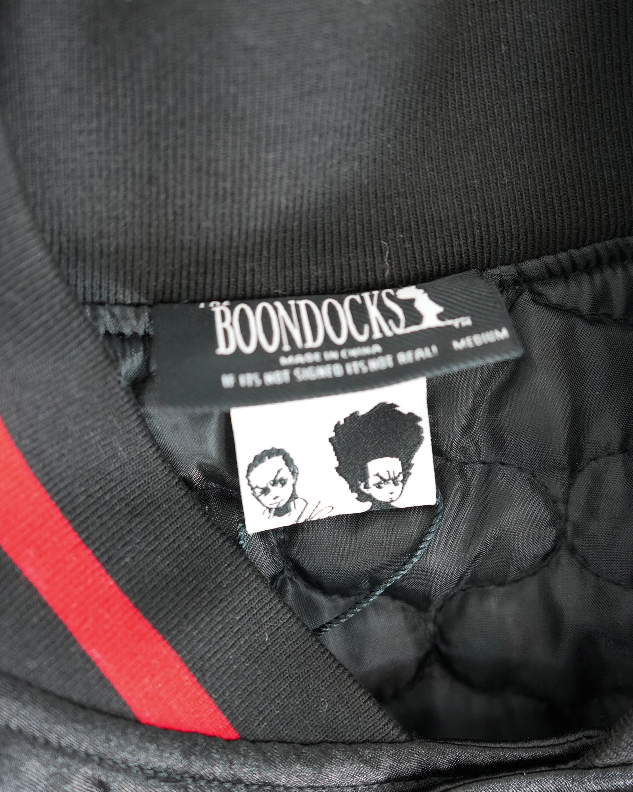 The Boondocks - Olympians Black Varsity Satin Jacket - Image 9