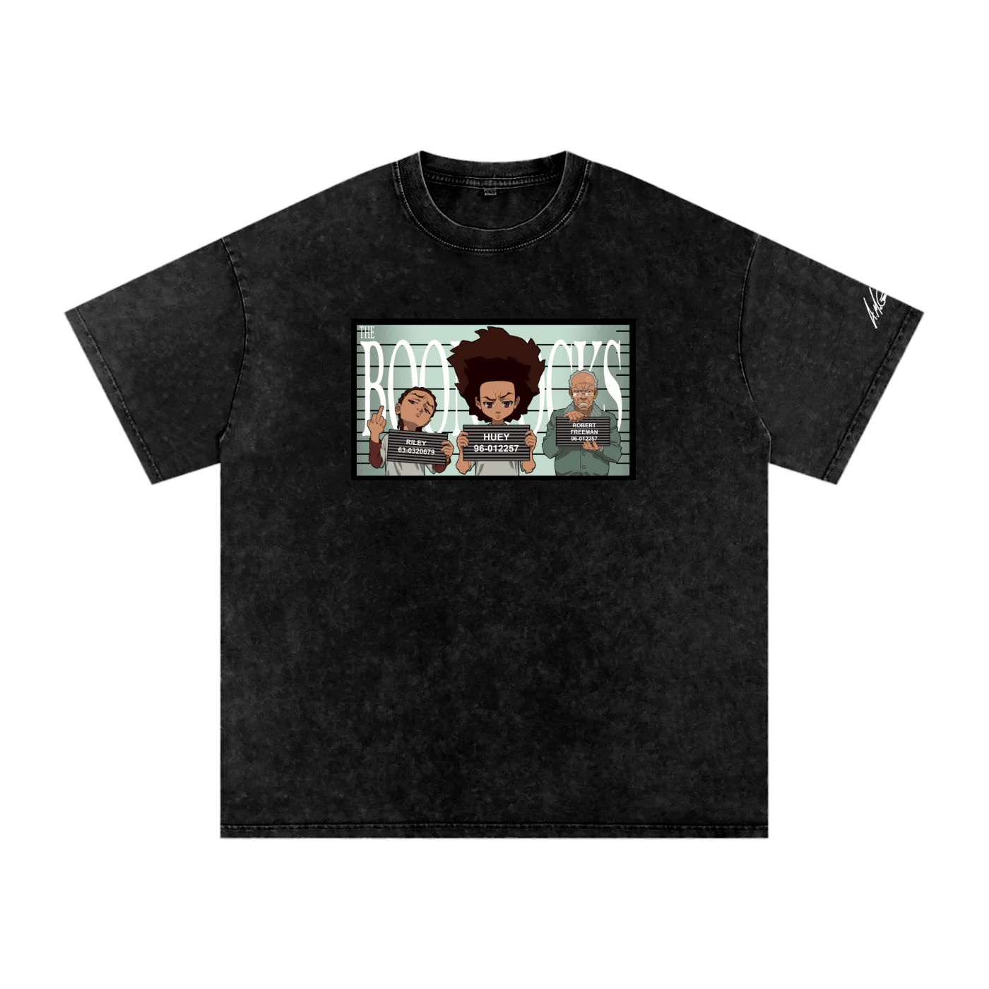 The Boondocks Freeman Family Mugshot Acid Tee - Image 3