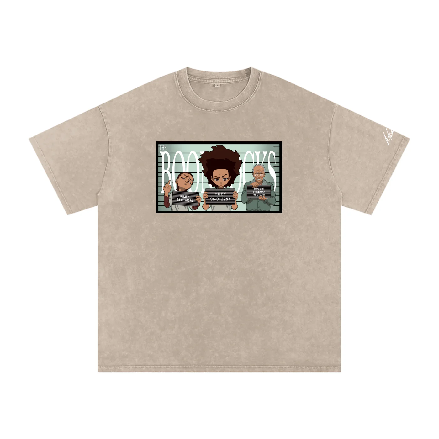 The Boondocks Freeman Family Mugshot Acid Tee - Image 5