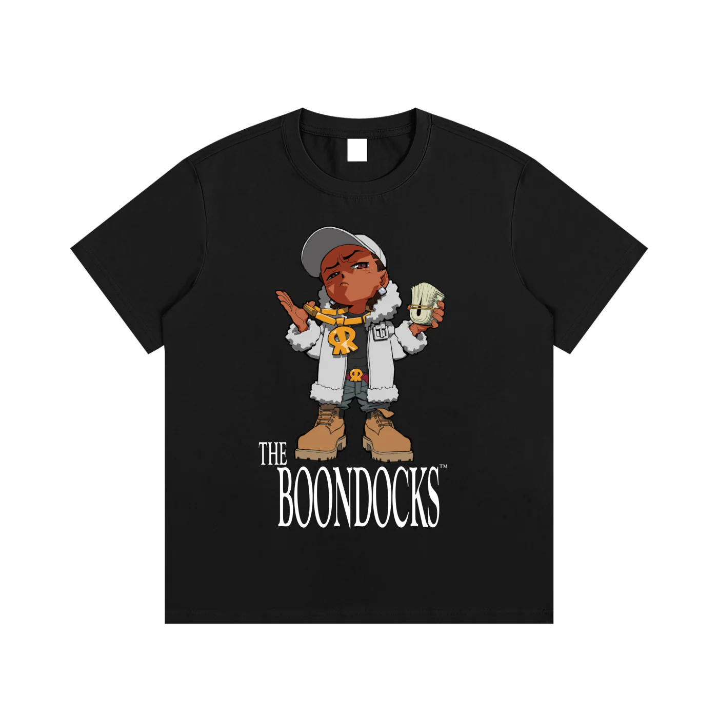 The Boondocks Riley Cash Don’t Lie Black Cotton Tee - Image 3