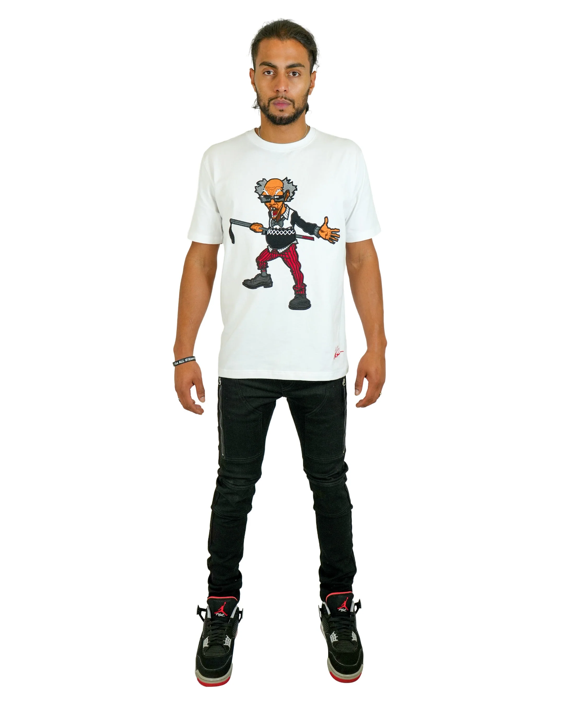 The Boondocks -  Colonel Stinkmeaner White Knit T-Shirt - Image 4