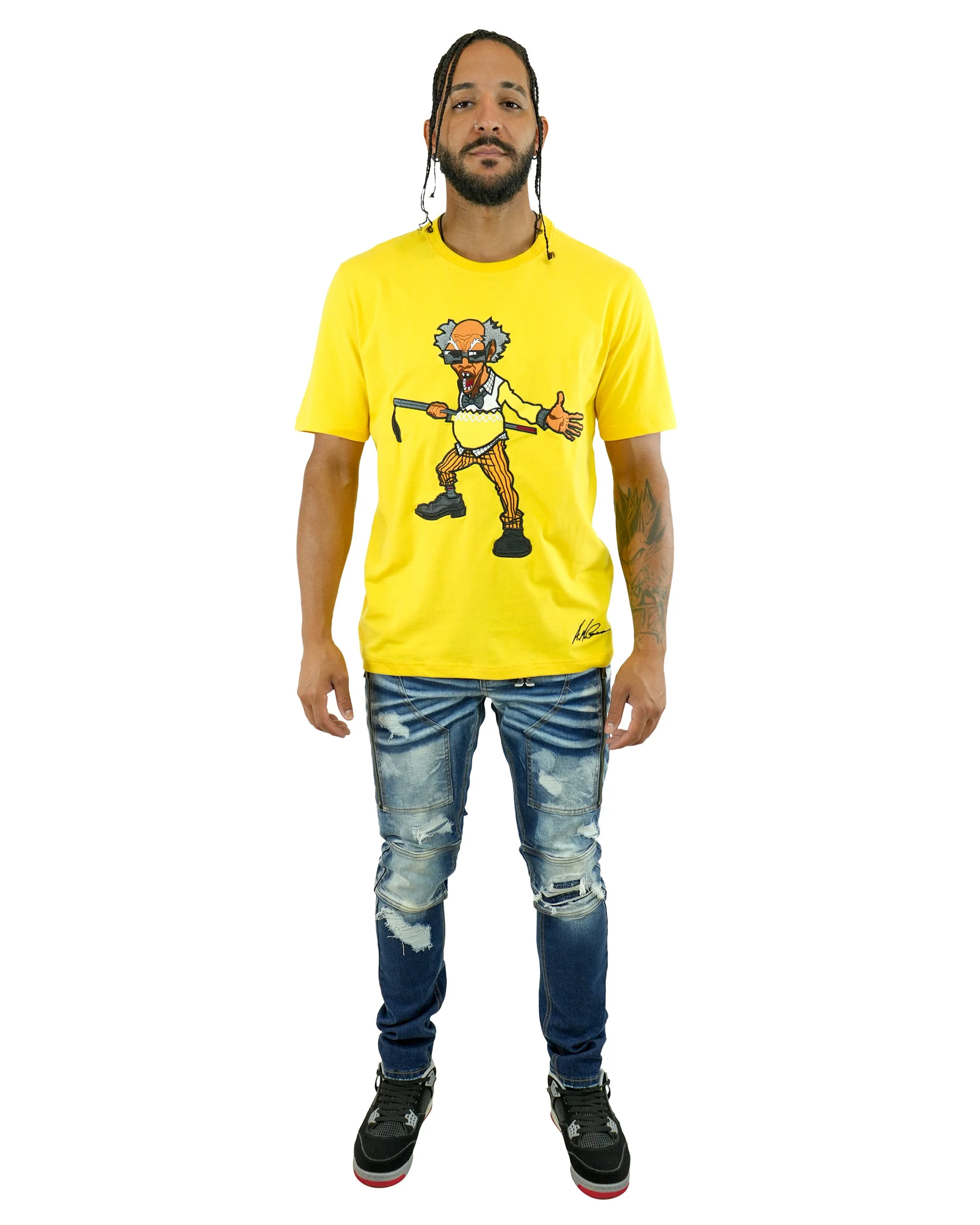 The Boondocks - Colonel Stinkmeaner Yellow Knit T-Shirt - Image 5