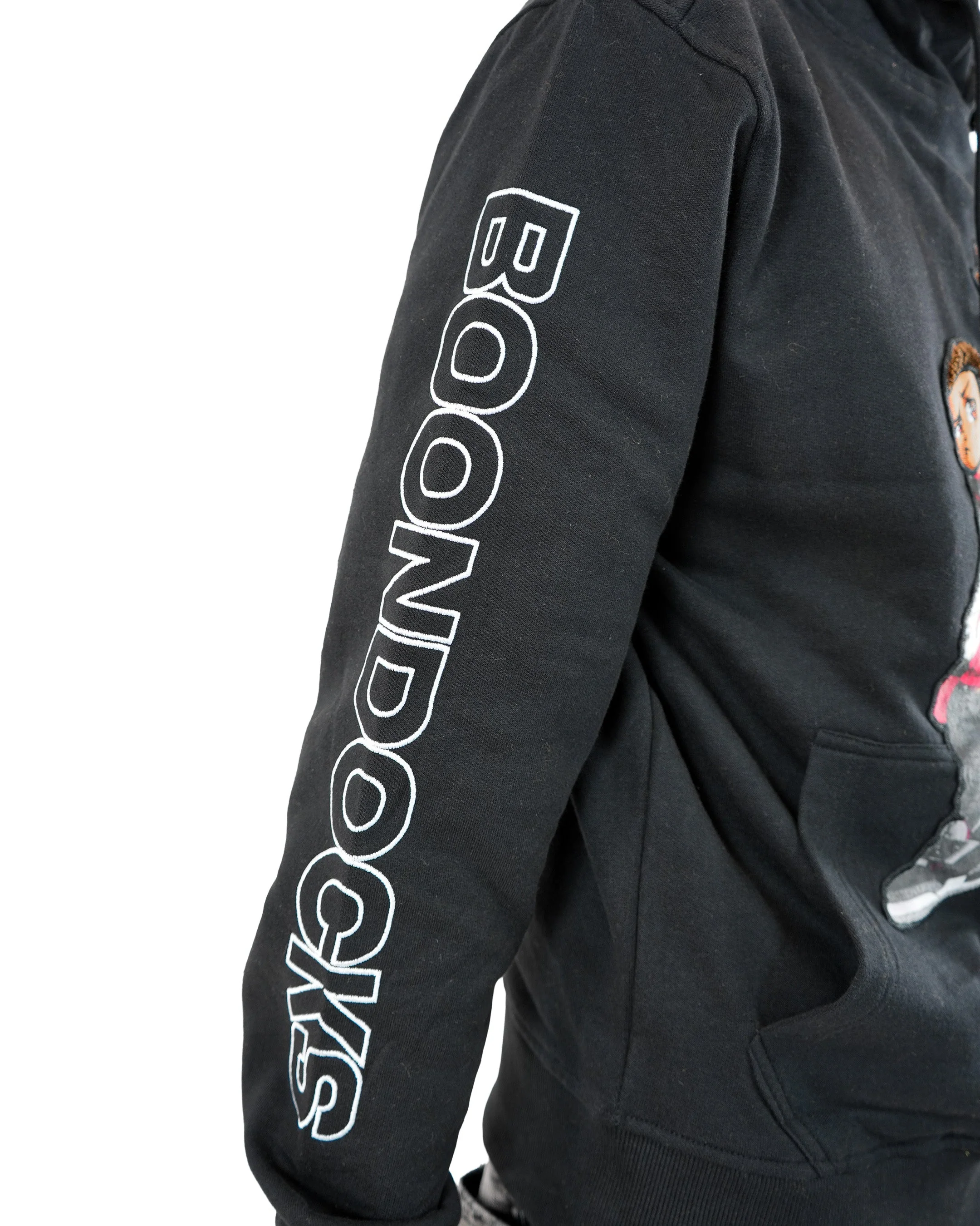 The Boondocks - Future Huey & Riley Black Knit Hoodie - Image 3