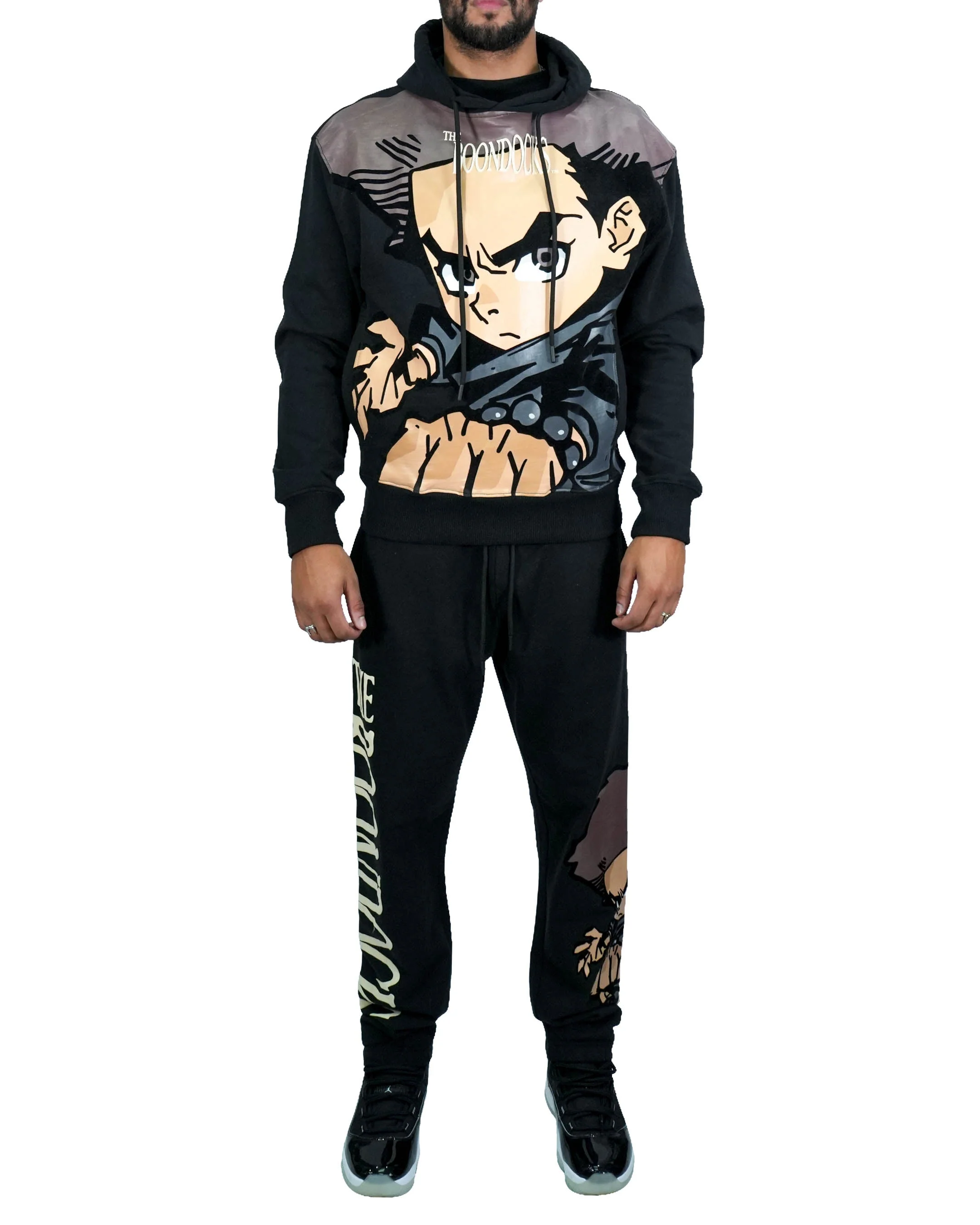The Boondocks Huey Big Face Black Hoodie - Image 4
