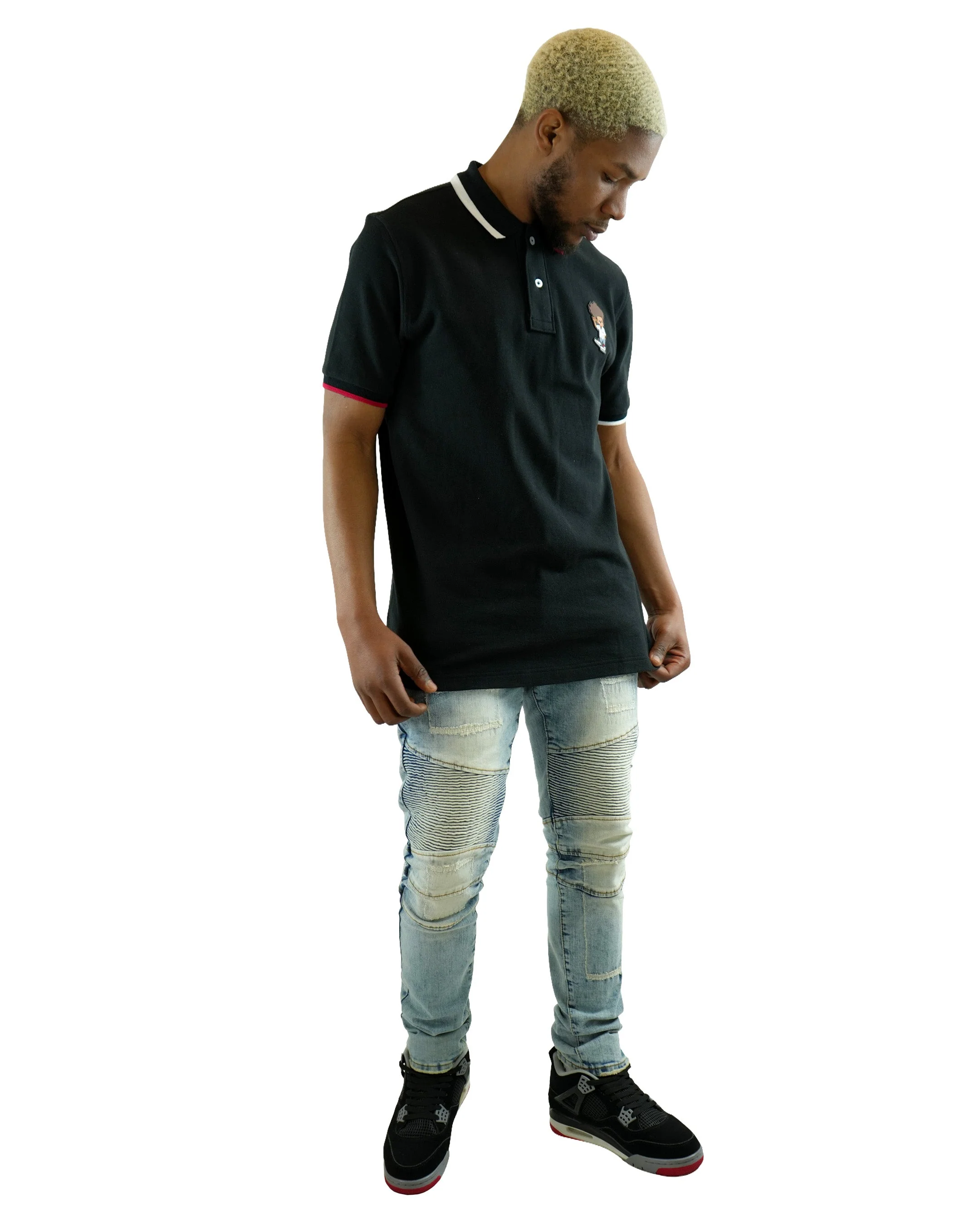 The Boondocks - Huey Black Polo Shirt - Image 3