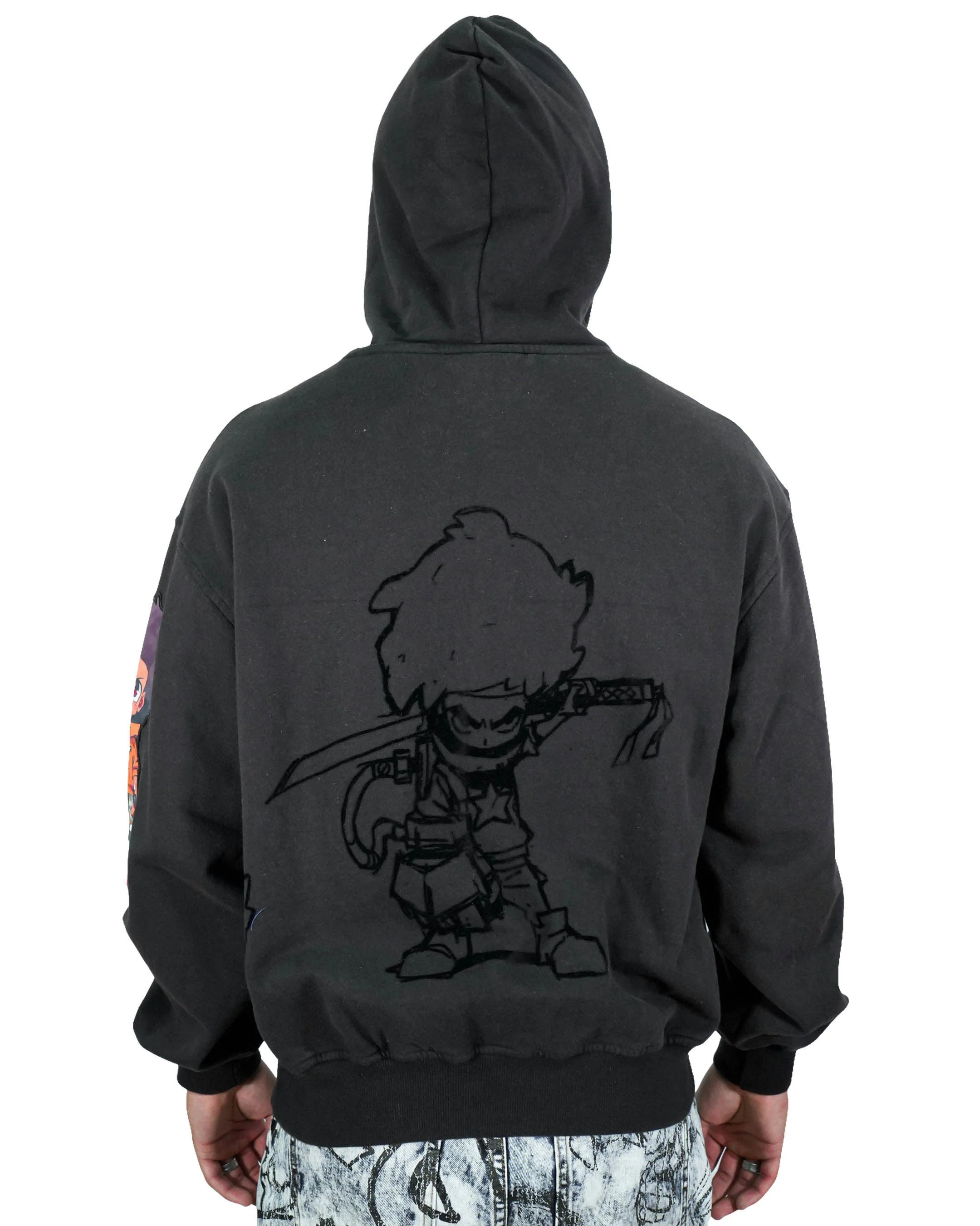 The Boondocks Huey Mashup Black Hoodie - Image 4