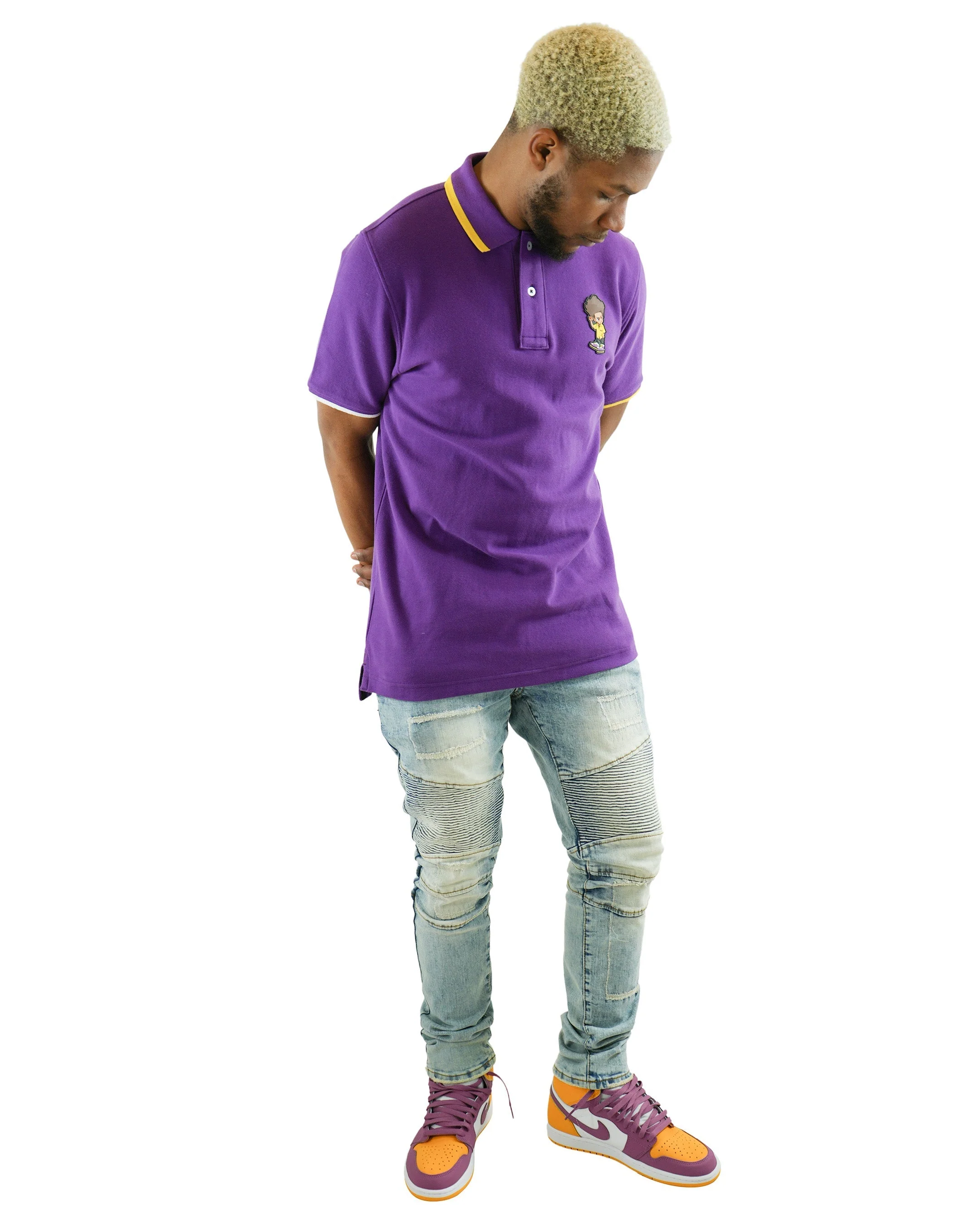 The Boondocks - Huey Plum Polo Shirt - Image 3