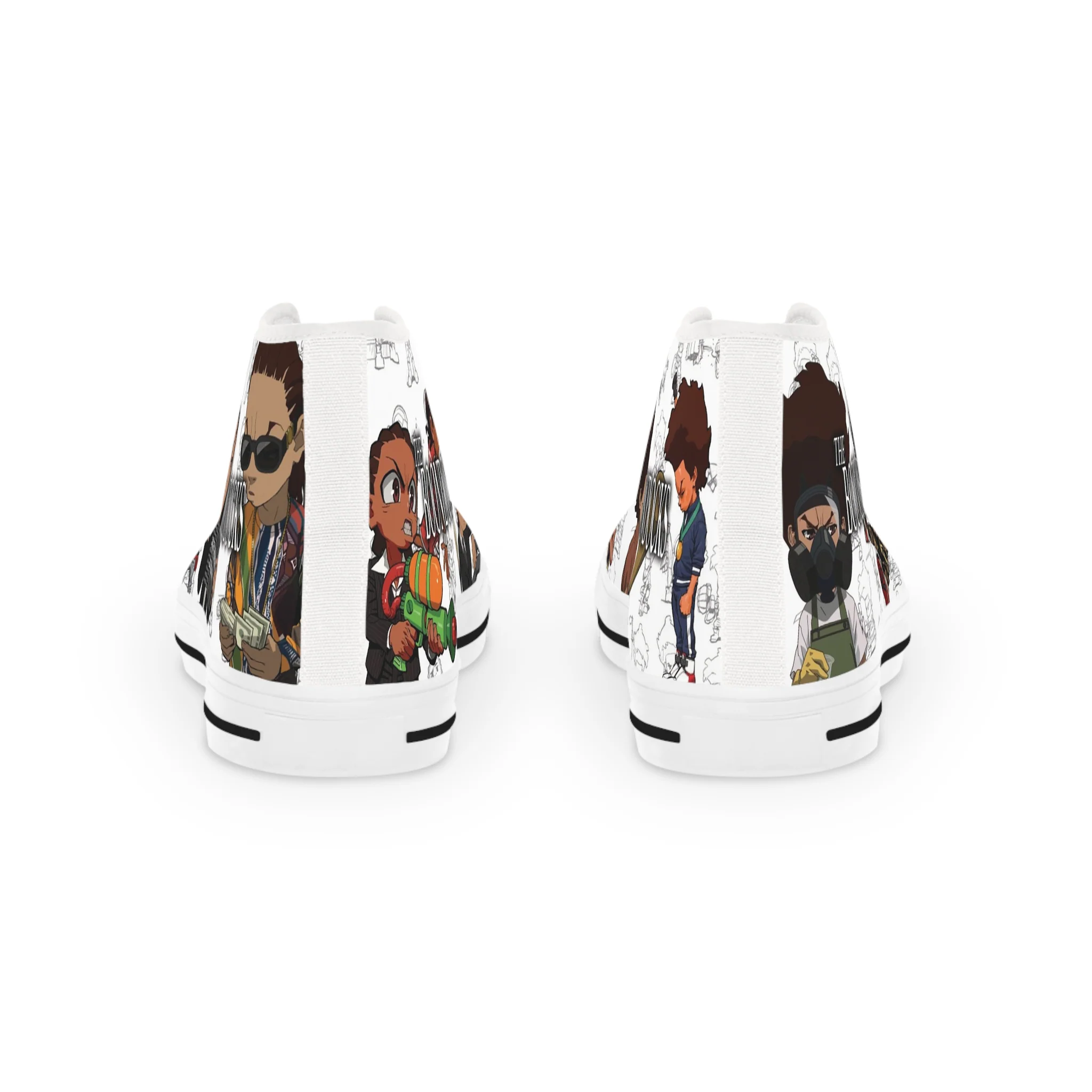 The Boondocks Huey Vs Riley Men's High Top Sneakers - Image 3