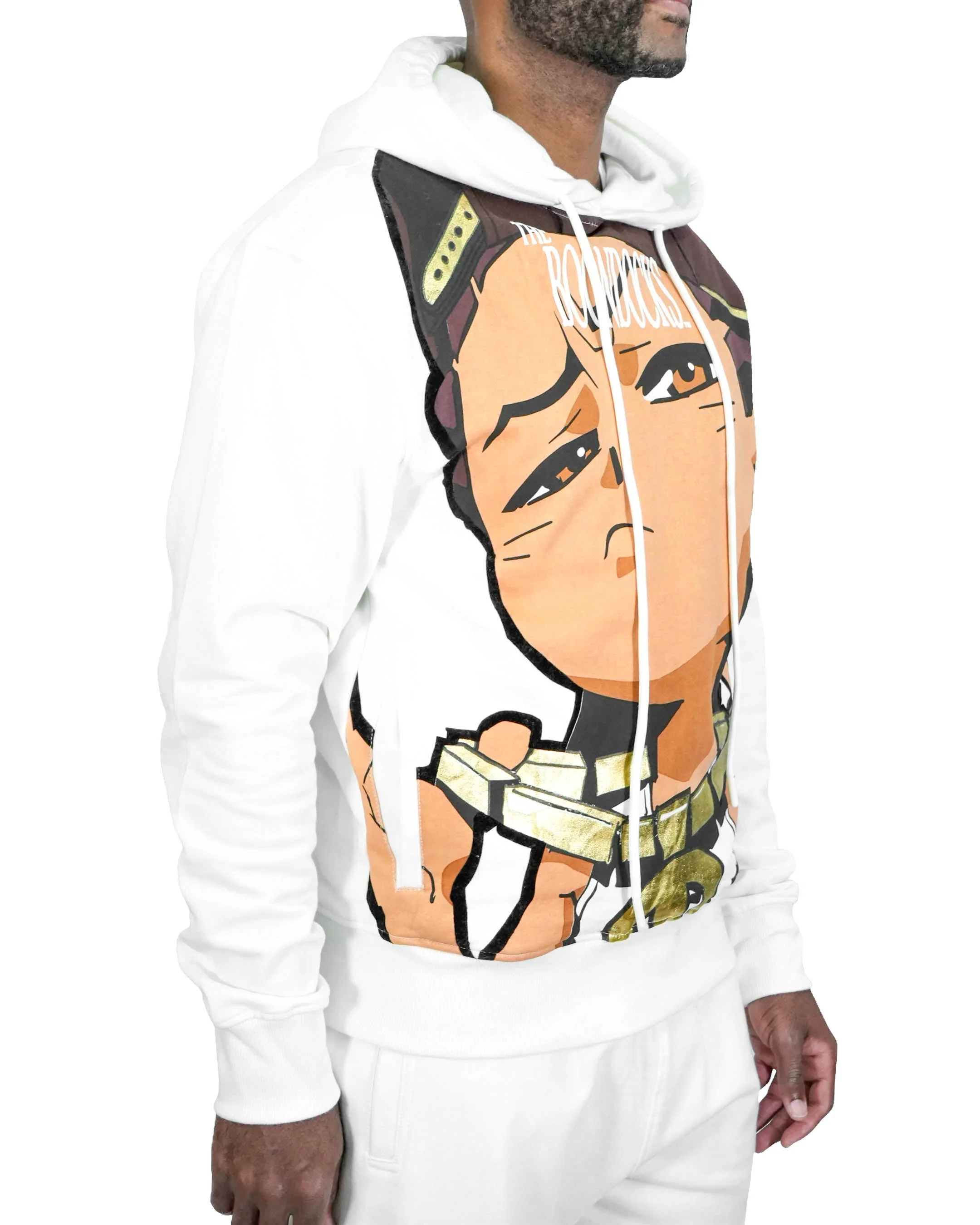 The Boondocks Riley Big Face White Hoodie - Image 3