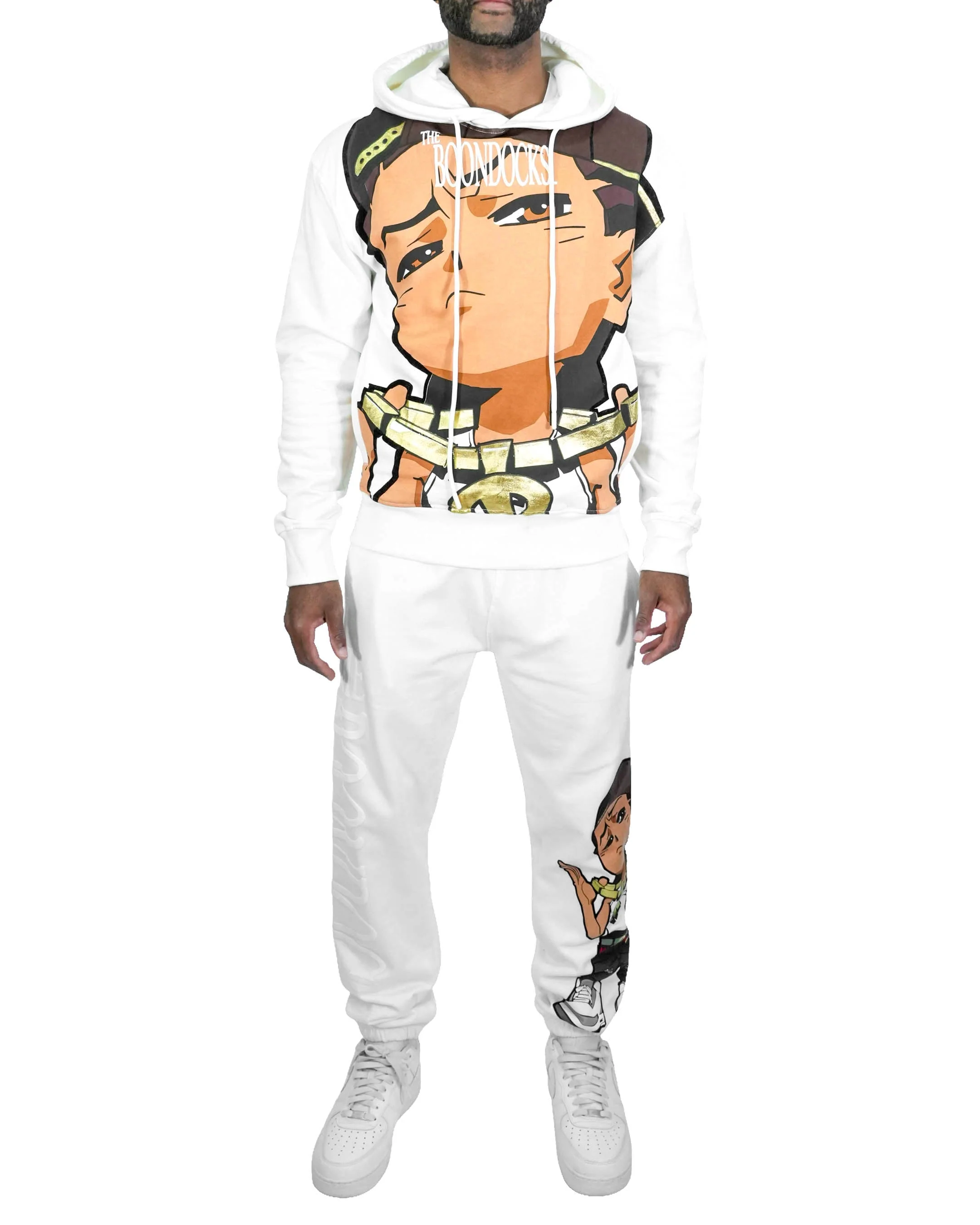 The Boondocks Riley Big Face White Hoodie - Image 4