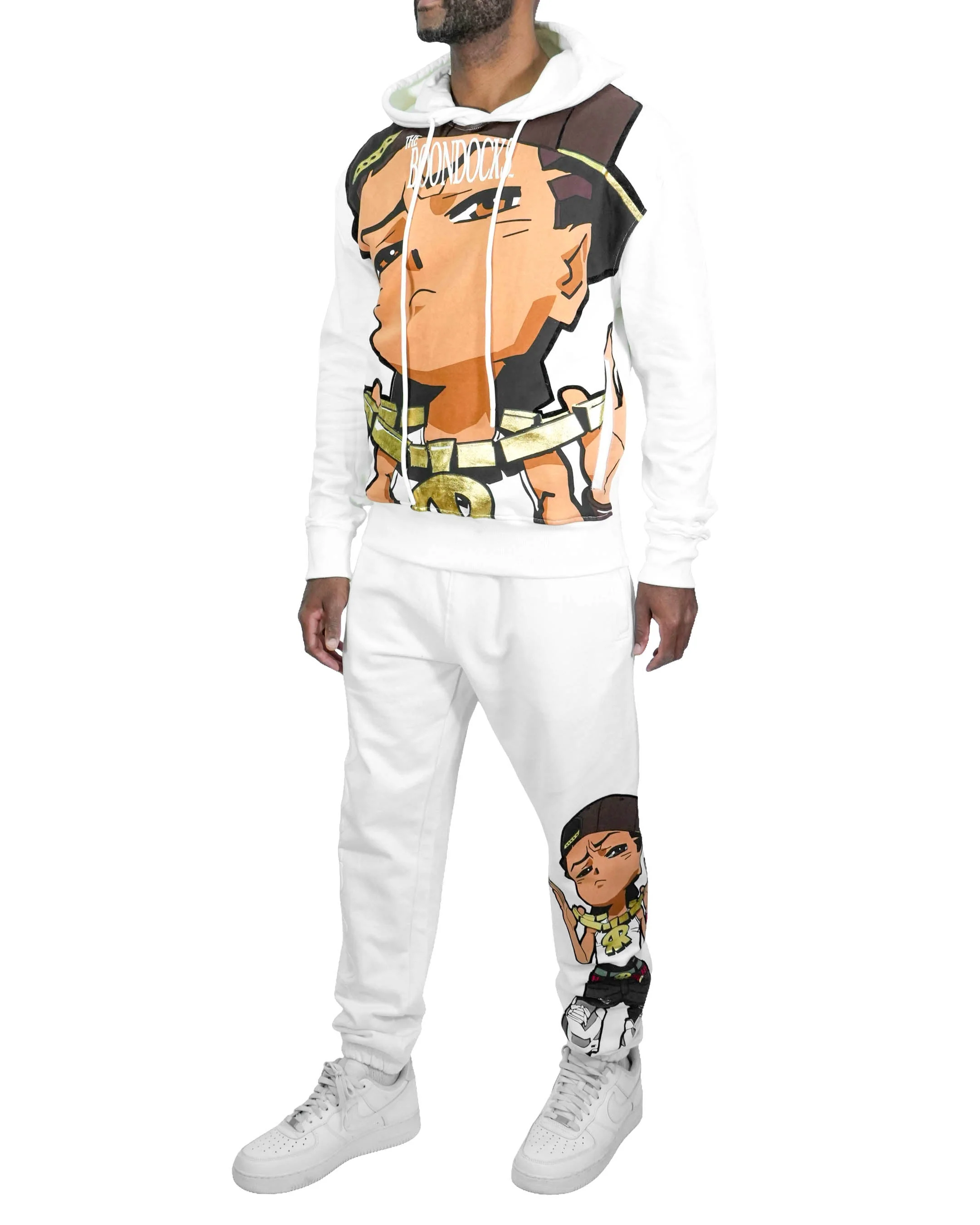 The Boondocks Riley Big Face White Hoodie - Image 5