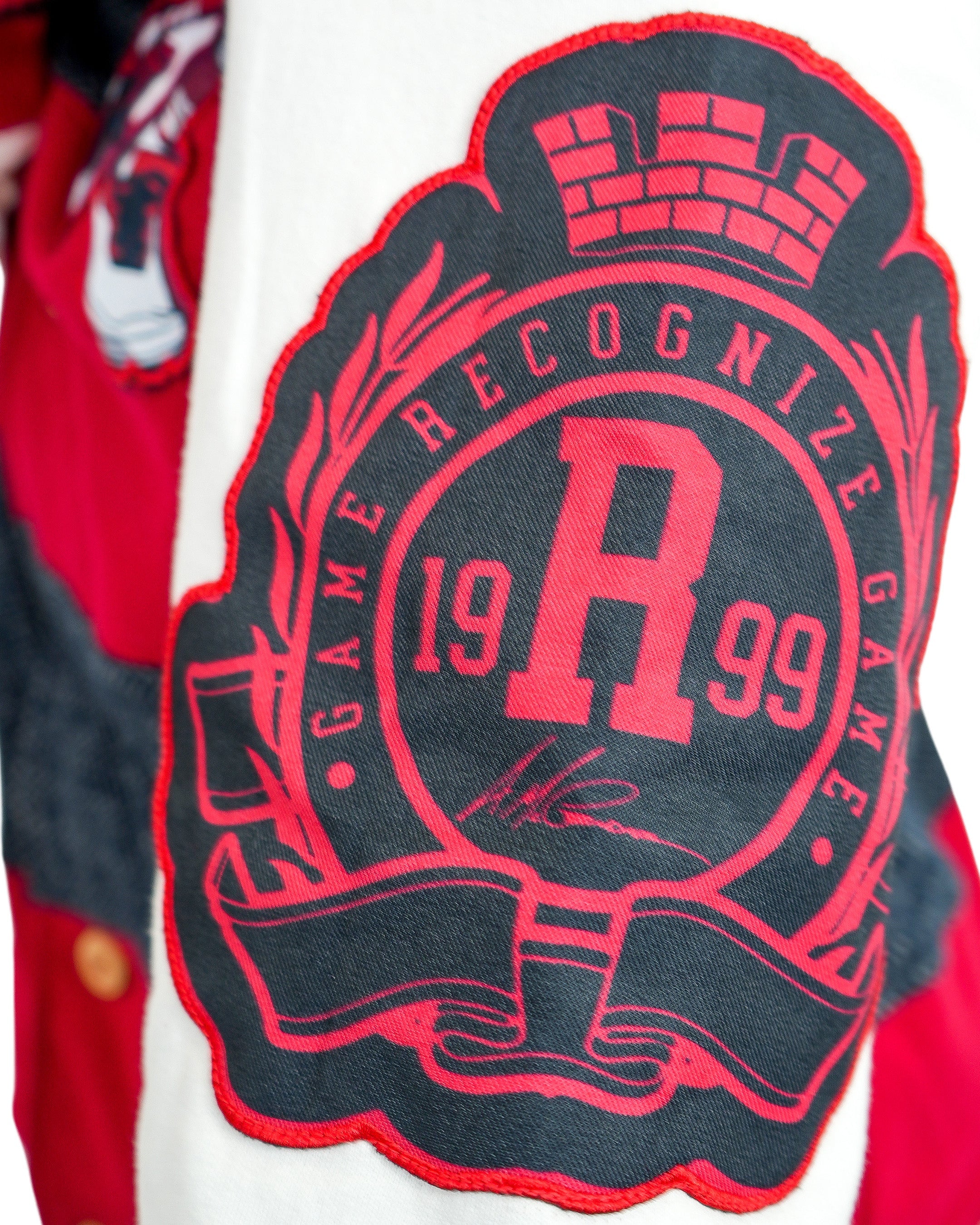 The Boondocks Riley Football Knit Red Hoodie - Image 5