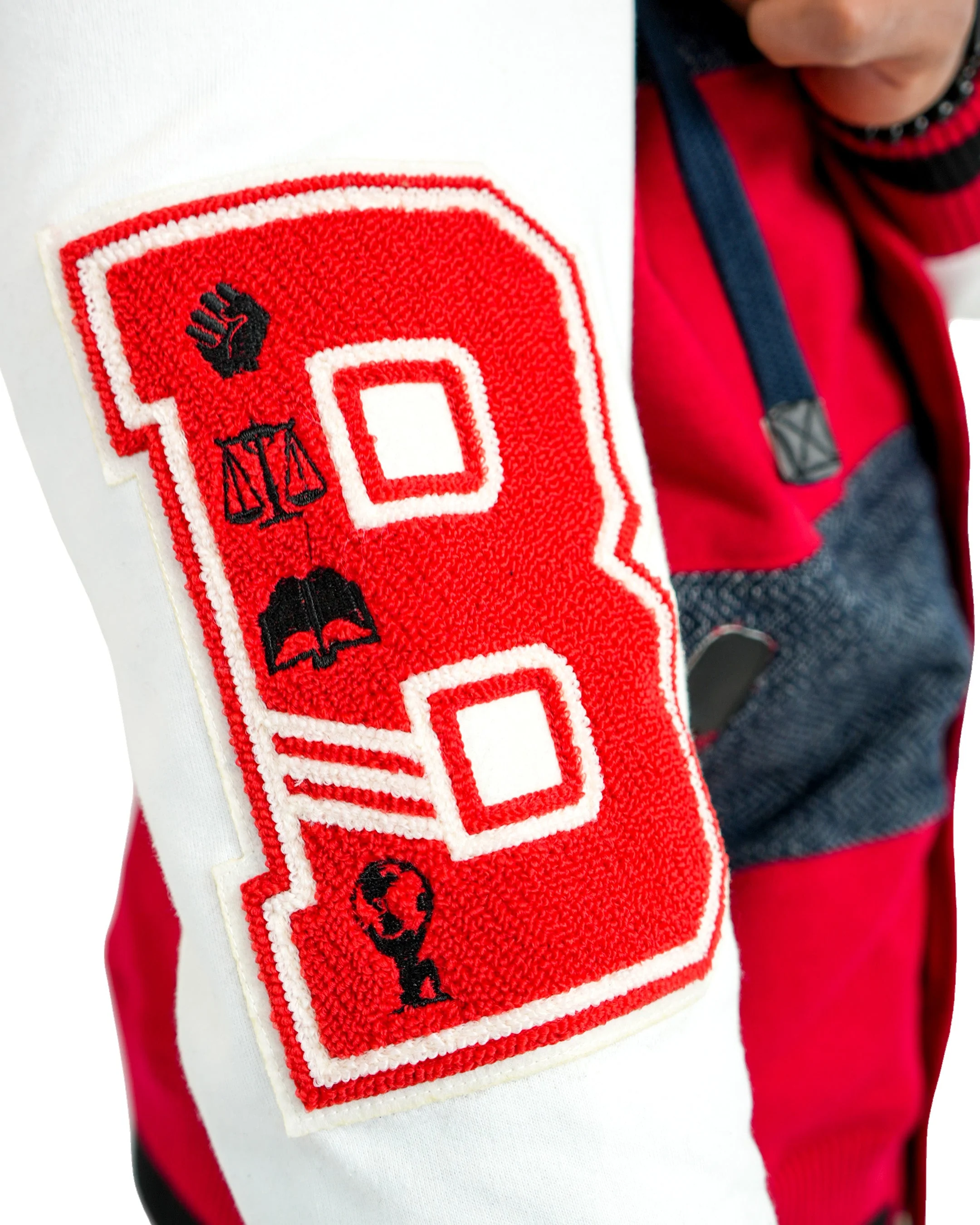 The Boondocks Riley Football Knit Red Hoodie - Image 6