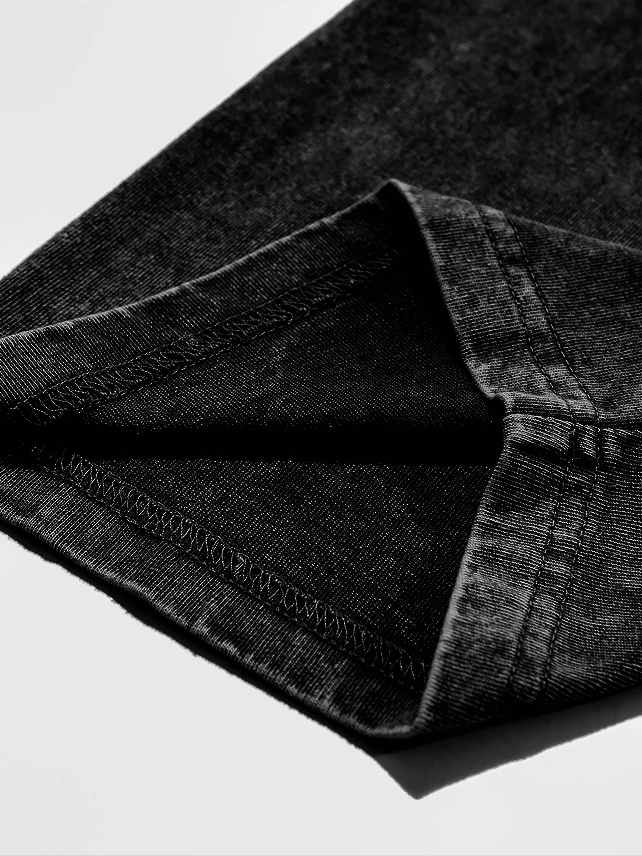 The Boondocks - Riley Khaled Acid Wash Oversize Black T-Shirt - Image 7