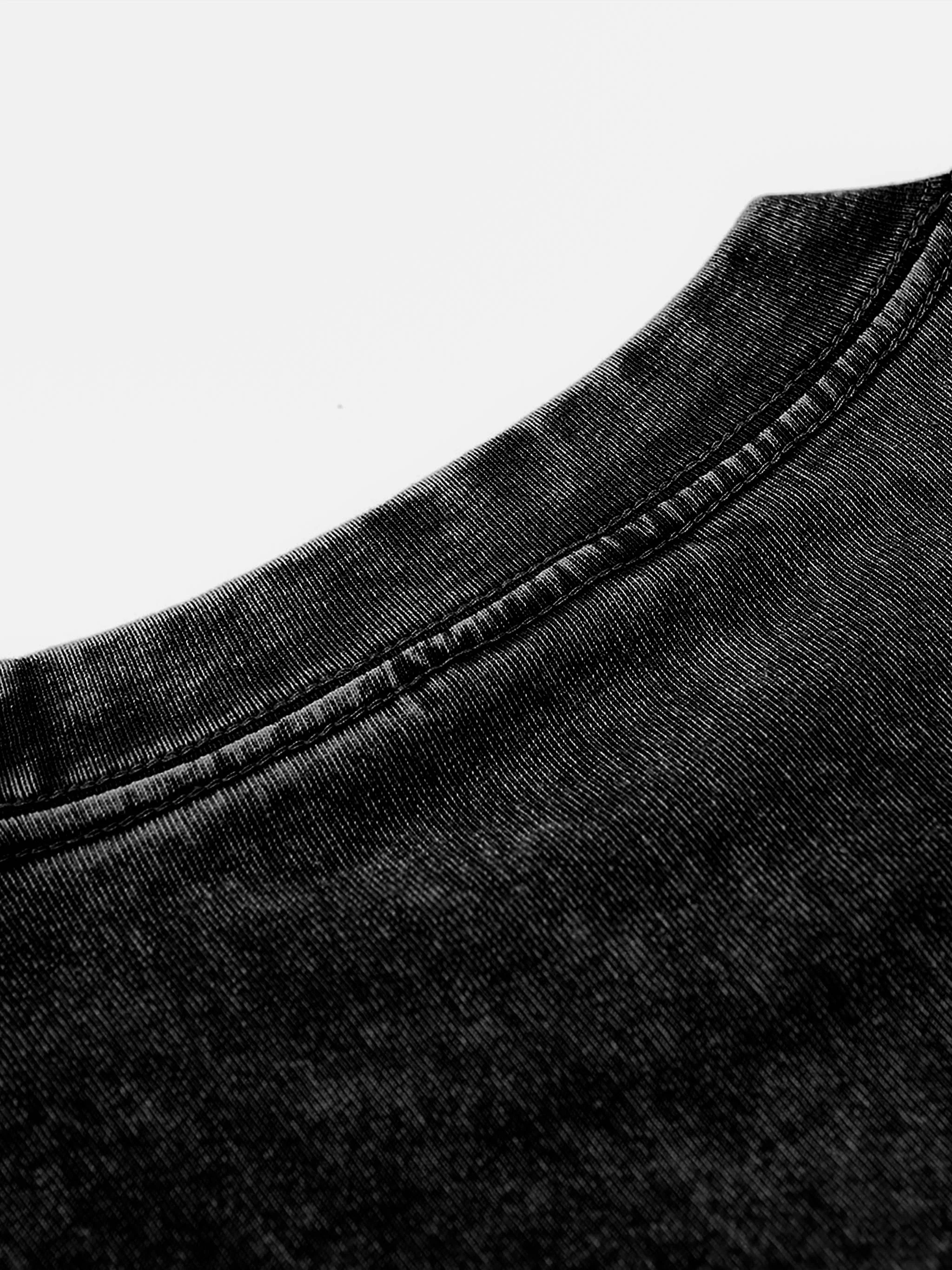 The Boondocks - Riley Khaled Acid Wash Oversize Black T-Shirt - Image 8