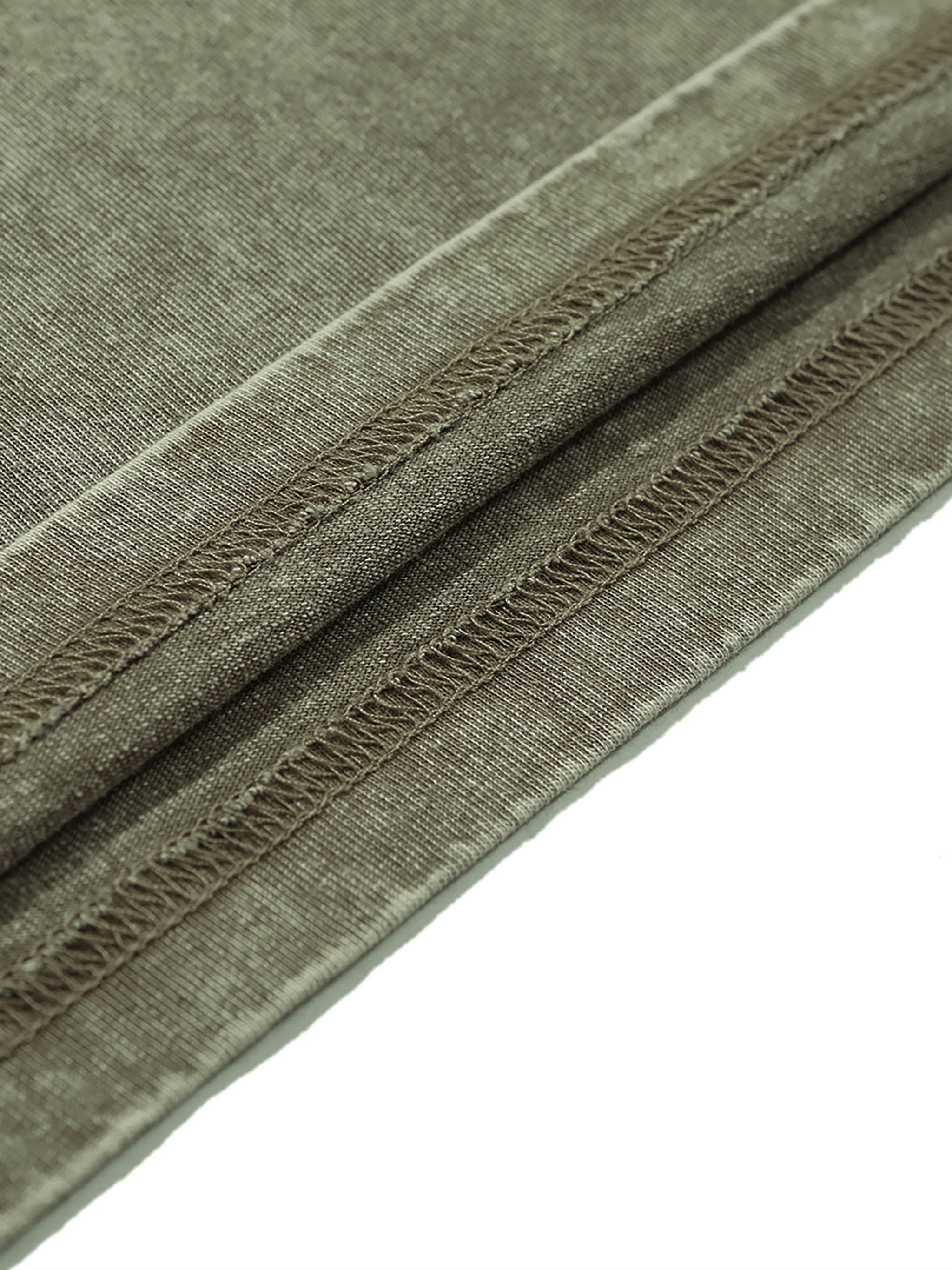 The Boondocks - Riley Khaled Acid Wash Oversize Olive T-Shirt - Image 4