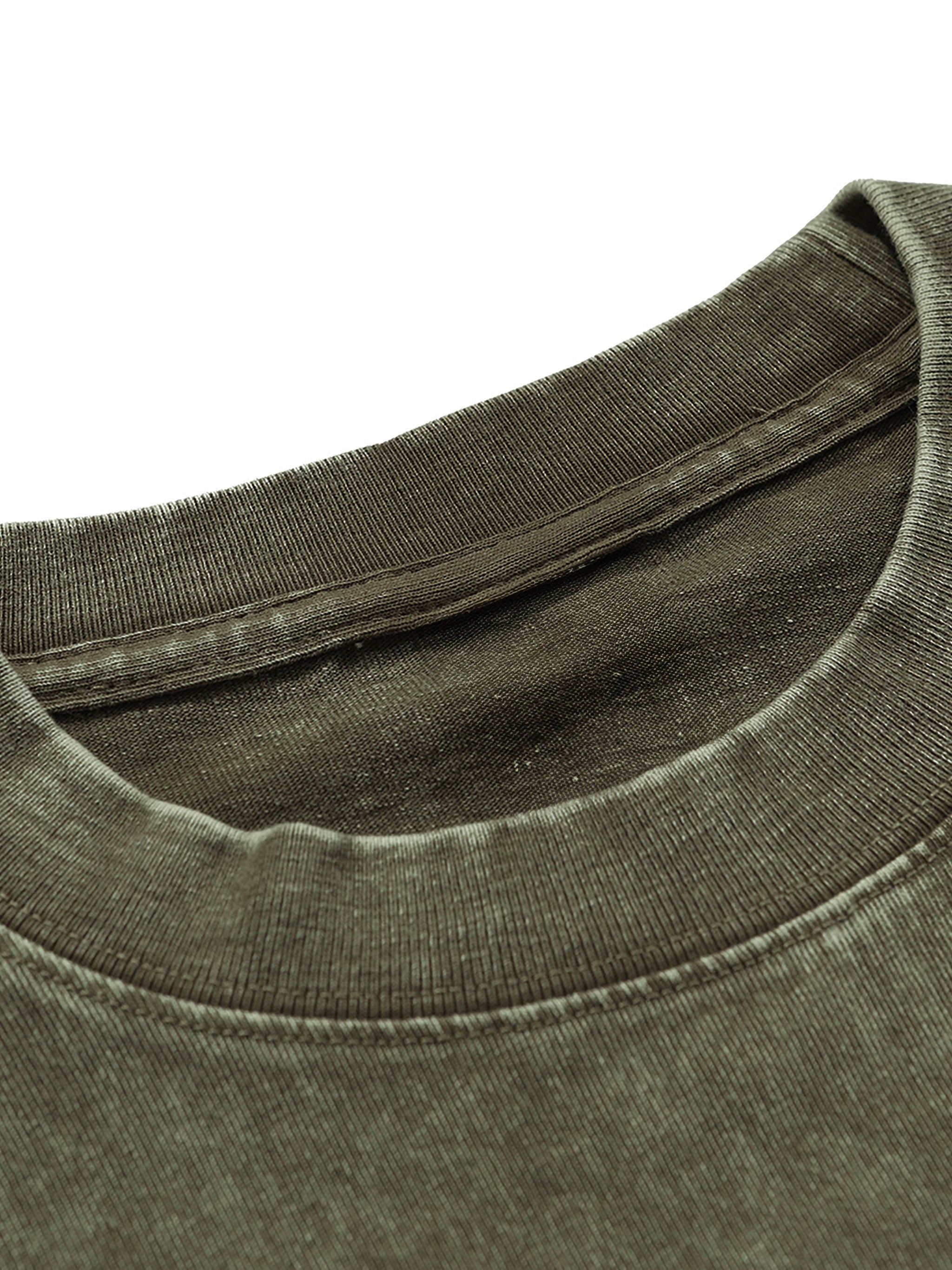 The Boondocks - Riley Khaled Acid Wash Oversize Olive T-Shirt - Image 5