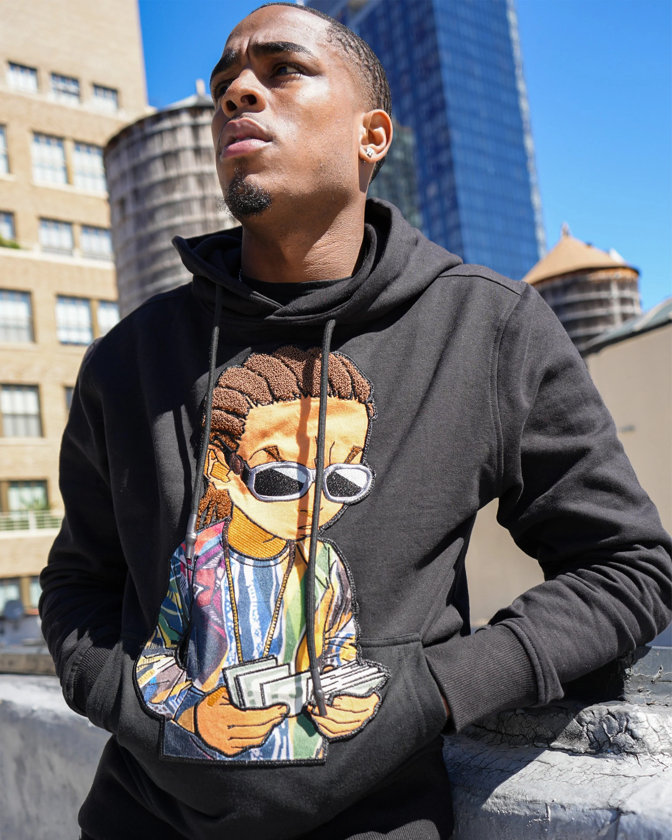 The Boondocks - Riley Smalls Black Knit Hoodie - Image 5