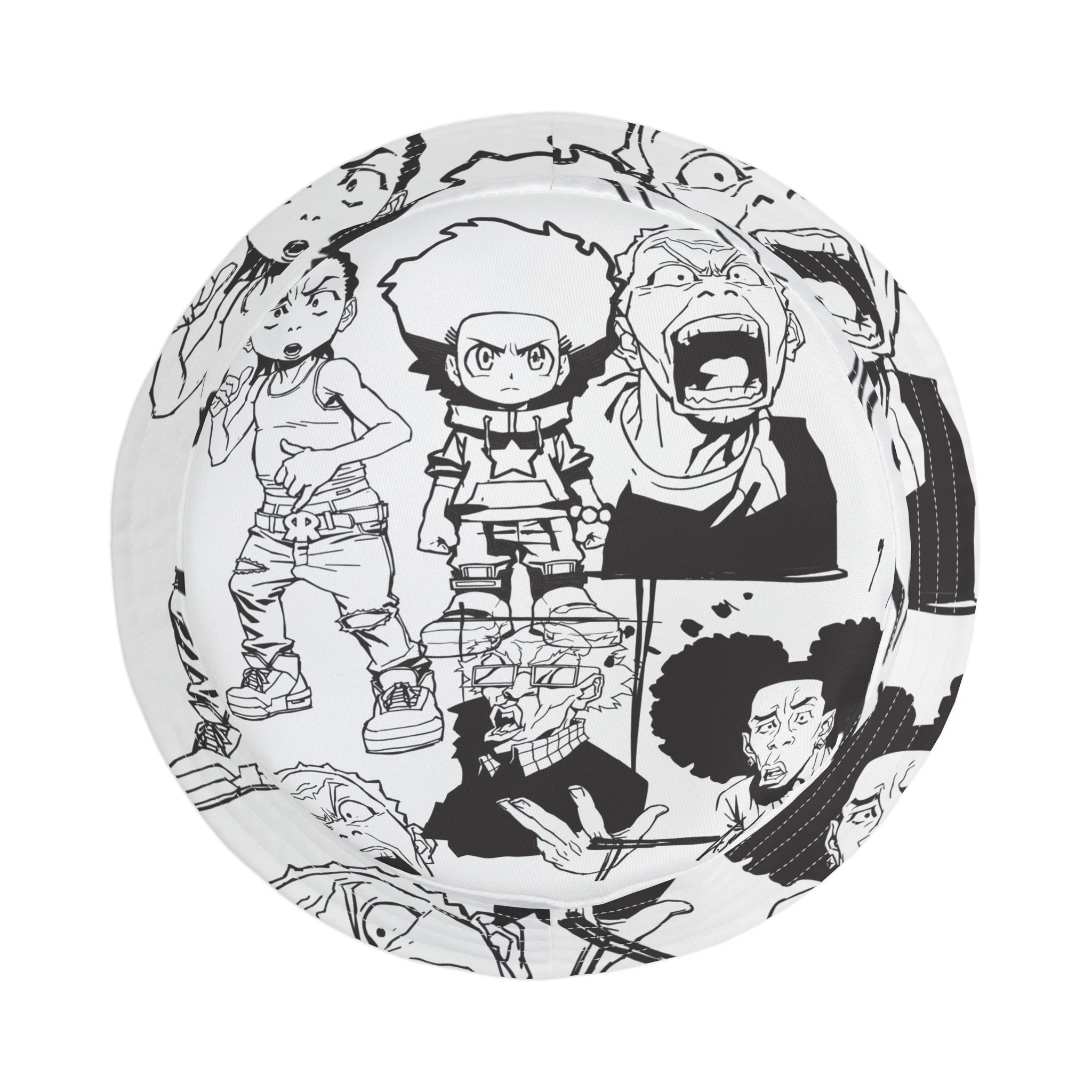 The Boondocks White Bucket Hat - Image 5