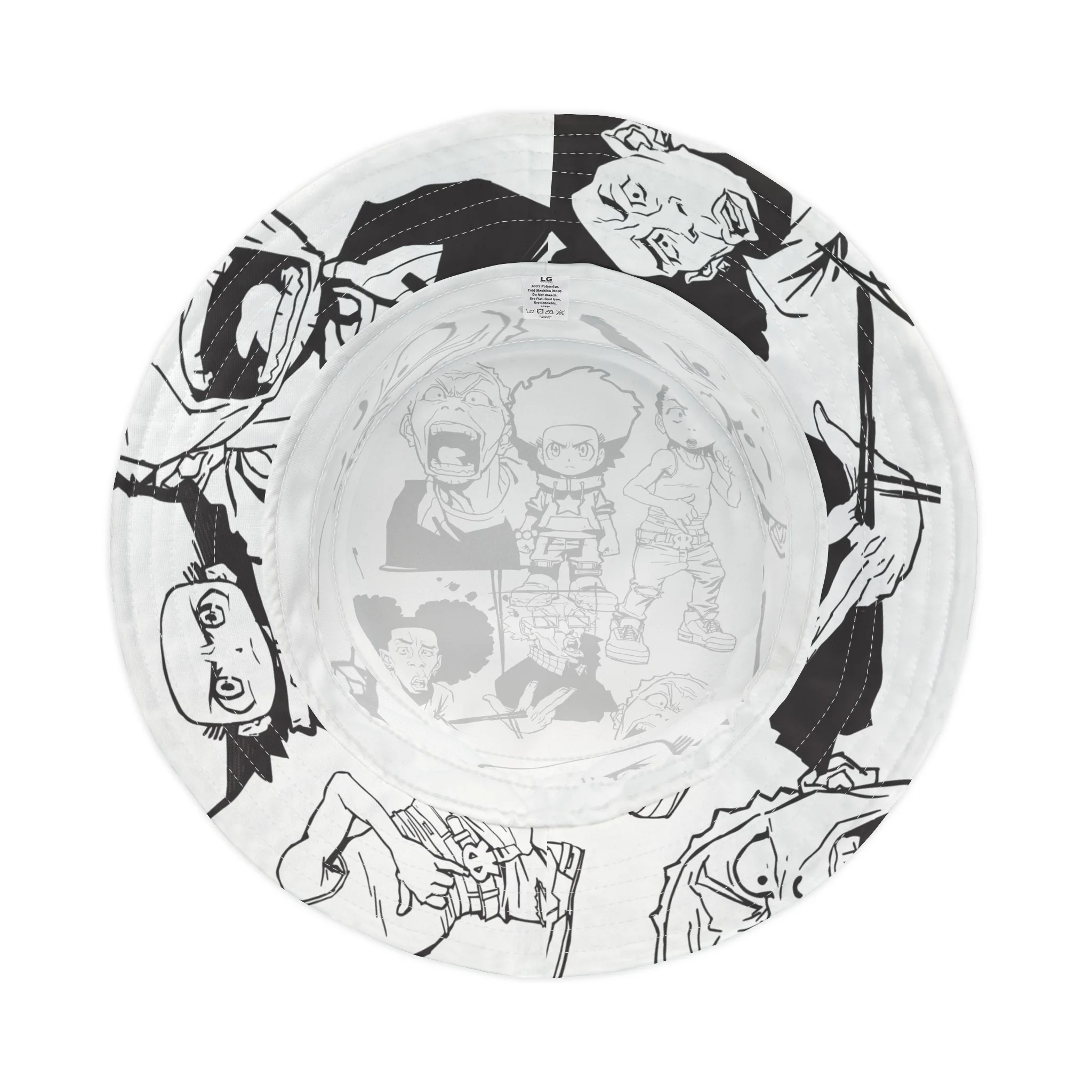 The Boondocks White Bucket Hat - Image 6