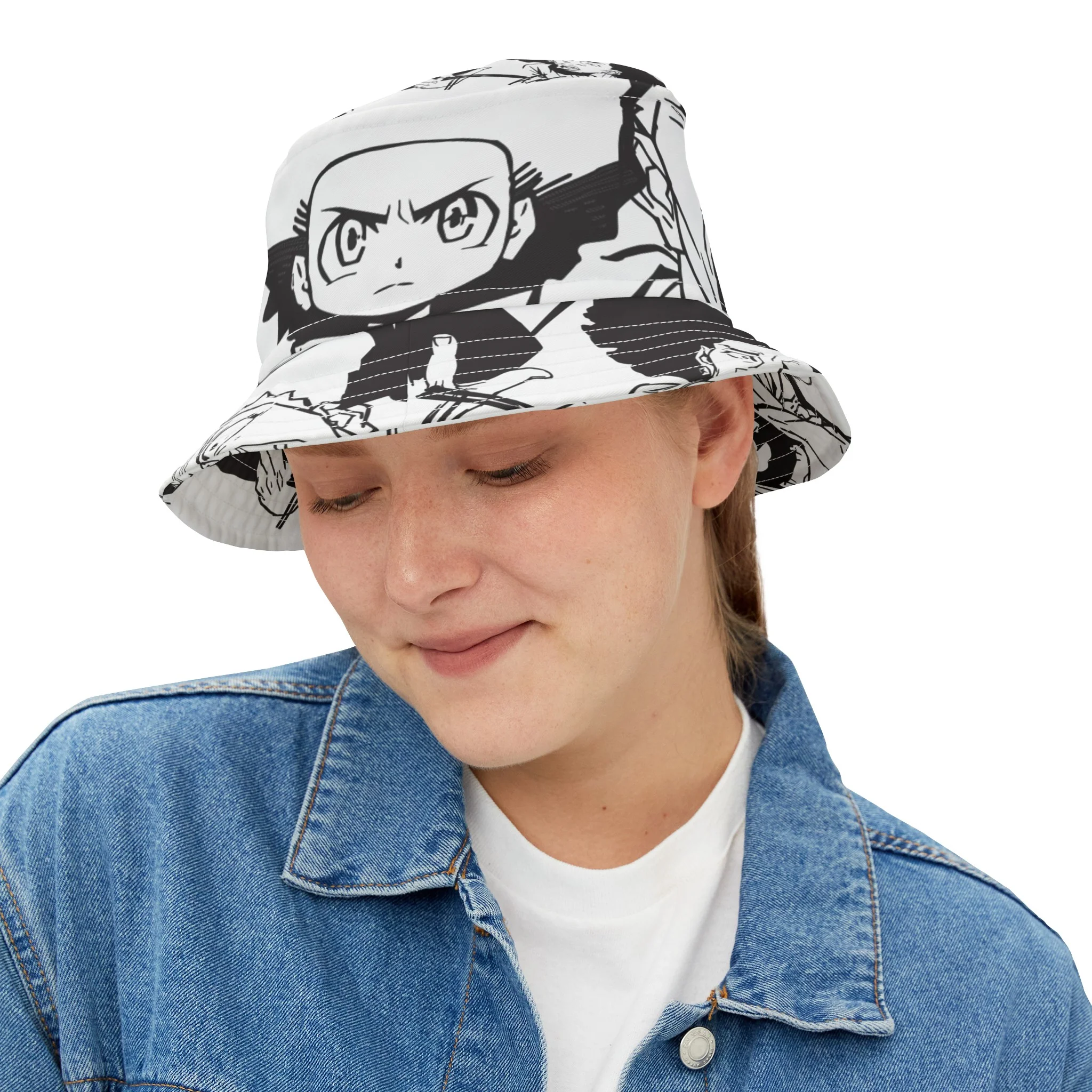 The Boondocks White Bucket Hat - Image 8